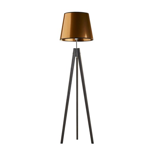 Czarno-miedziana lampa stojąca na trójnogu ARUBA MIRROR ze sklepu Lysne w kategorii Lampy podłogowe - zdjęcie 181861847