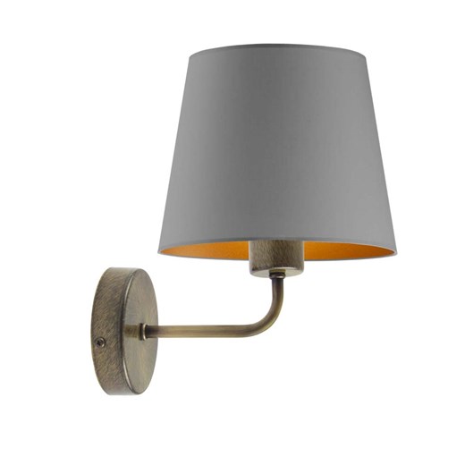 Kinkiet z abażurem do sypialni RIMINI GOLD w stylu skandynawskim ze sklepu Lysne w kategorii Lampy ścienne - zdjęcie 181862089
