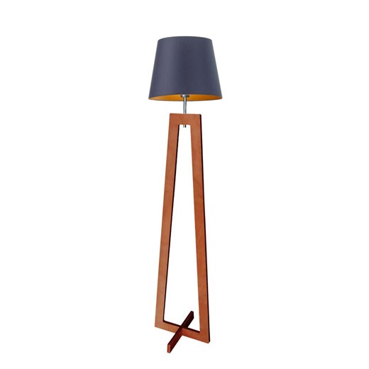 Lampa podłogowa drewniana do czytania KOS GOLD ze sklepu Lysne w kategorii Lampy podłogowe - zdjęcie 181862099