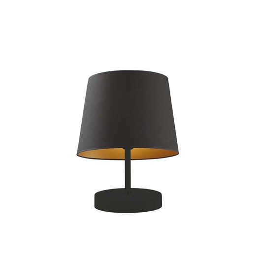 Czarna lampa stołowa z abażurem ALMADA GOLD ze sklepu Lysne w kategorii Lampy stołowe - zdjęcie 181862559