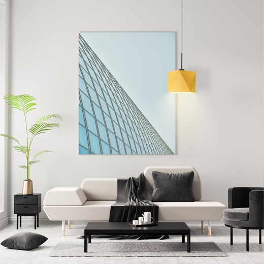 Musztardowa lampa wisząca do salonu SALLO ze sklepu Lysne w kategorii Lampy wiszące - zdjęcie 181862567