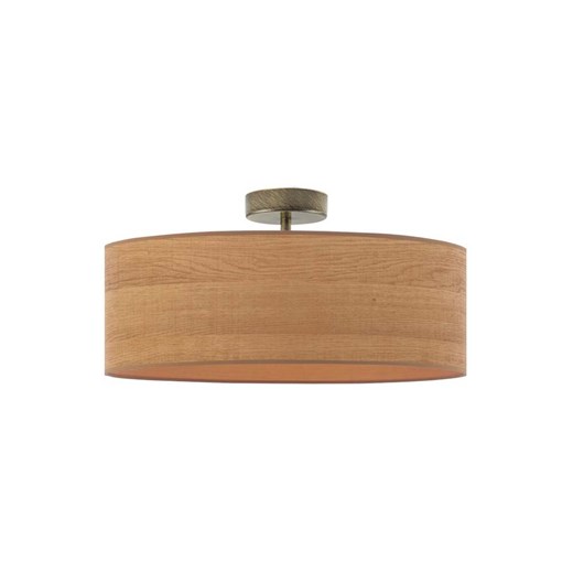 Nowoczesny plafon WENECJA ECO fi - 50 cm - kolor dąb sonoma ze sklepu Lysne w kategorii Lampy sufitowe - zdjęcie 181863489