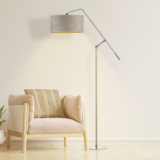 Podłogowa lampa stojąca z regulacją kąta padania światła LIBERIA VELUR ze sklepu Lysne w kategorii Lampy podłogowe - zdjęcie 181866307