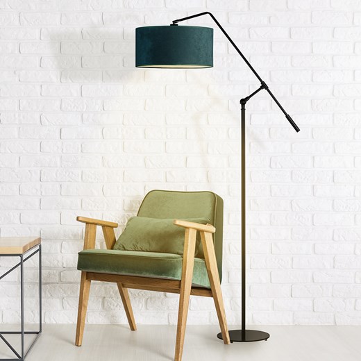 Lampa stojąca LED do czytania LIBERIA VELUR z ruchomym ramieniem ze sklepu Lysne w kategorii Lampy podłogowe - zdjęcie 181866309