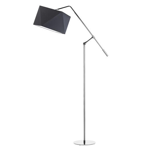 Czarna lampa podłogowa do czytania COLMA z regulacją kąta padania światła ze sklepu Lysne w kategorii Lampy podłogowe - zdjęcie 181866588
