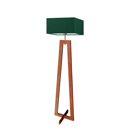 Nowoczesna lampa stojąca drewniana z abażurem JAWA ze sklepu Lysne w kategorii Lampy podłogowe - zdjęcie 181866648
