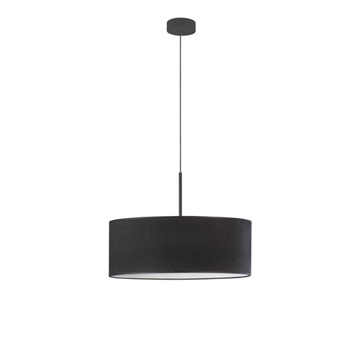 Czarna welurowa lampa wisząca do jadalni SINTRA VELUR fi - 50 cm kolor czarny ze sklepu Lysne w kategorii Lampy wiszące - zdjęcie 181866948