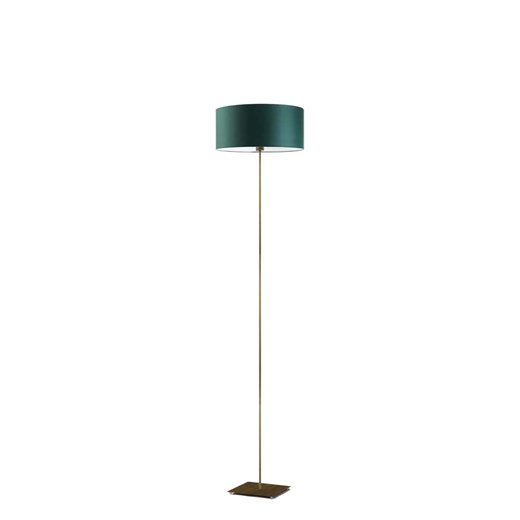 Złota lampa stojąca w stylu urban jungle MEKSYK z abażurem w kolorze butelkowej zieleni ze sklepu Lysne w kategorii Lampy podłogowe - zdjęcie 181867197
