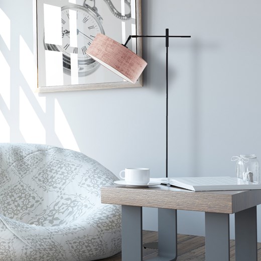 Lampa podłogowa w stylu glamour MELTON VELUR ze sklepu Lysne w kategorii Lampy podłogowe - zdjęcie 181868216