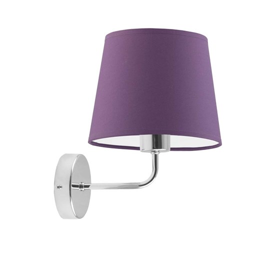 Elegancki kinkiet do salonu RIMINI w stylu art deco z fioletowym abażurem ze sklepu Lysne w kategorii Lampy ścienne - zdjęcie 181869427