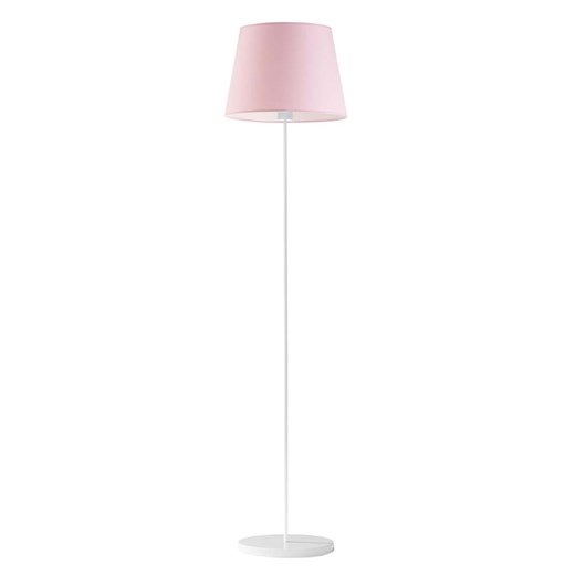 Biała lampa stojąca dziecięca VASTO z różowym abażurem ze sklepu Lysne w kategorii Lampy dziecięce - zdjęcie 181869976