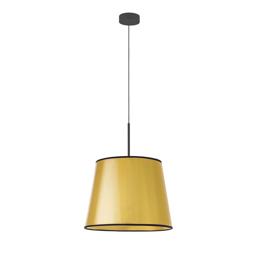 Złota lampa wisząca do salonu SARI MIRROR ze stożkowym abażurem ze sklepu Lysne w kategorii Lampy wiszące - zdjęcie 181870438