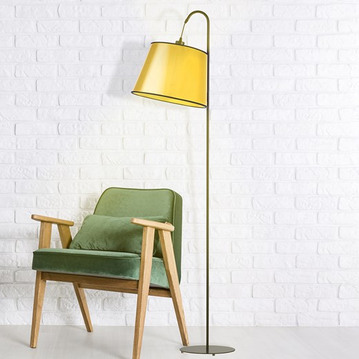 Czarno złota lampa stojąca w stylu glamour TALLIN MIRROR ze sklepu Lysne w kategorii Lampy podłogowe - zdjęcie 181872717