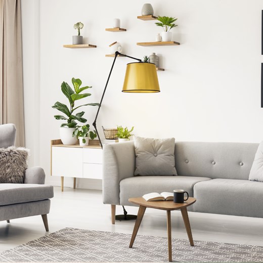 Czarno złota lampa stojąca glamour MANILA MIRROR ze sklepu Lysne w kategorii Lampy podłogowe - zdjęcie 181873135