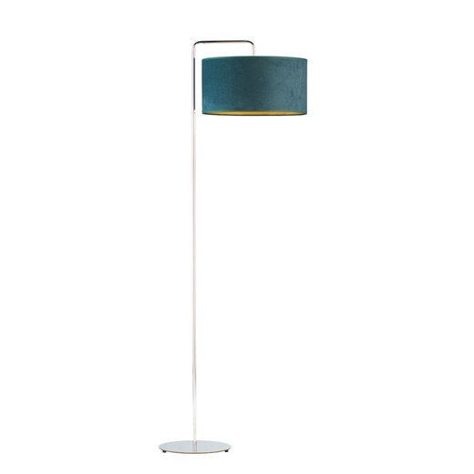 Nowoczesna lampa stojąca do sypialni BOLIVIA VELUR z welurowym abażurem ze sklepu Lysne w kategorii Lampy podłogowe - zdjęcie 181873366