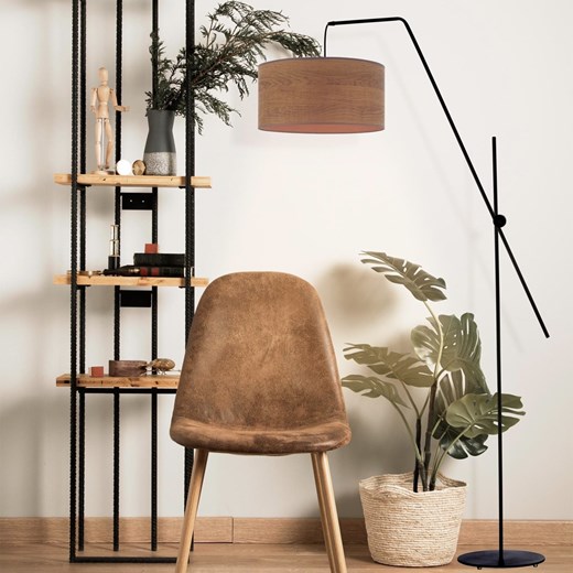 Czarna lampa podłogowa na ruchomym wysięgniku BILBAO ECO ze sklepu Lysne w kategorii Lampy podłogowe - zdjęcie 181873566