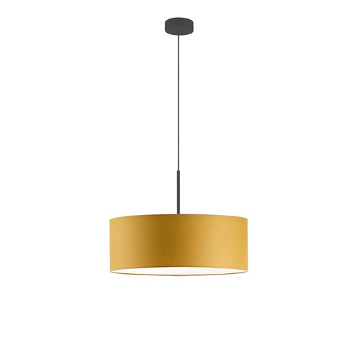 Stylowy żyrandol z abażurem SINTRA fi - 50 cm - kolor musztardowy ze sklepu Lysne w kategorii Lampy wiszące - zdjęcie 181873795