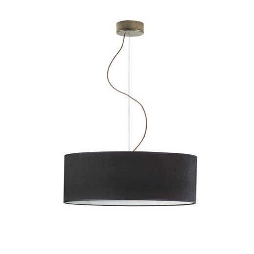 Żyrandol z czarnym kloszem HAJFA VELUR fi - 50 cm kolor czarny ze sklepu Lysne w kategorii Lampy wiszące - zdjęcie 181874128