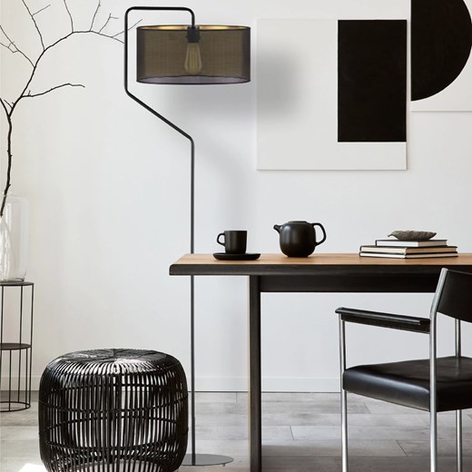 Elegancka lampa stojąca do salonu TESALLIA AŻUR z oryginalnym abażurem w siateczkę ze sklepu Lysne w kategorii Lampy podłogowe - zdjęcie 181874398