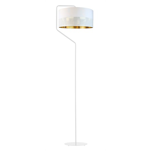Biała lampa stojąca do salonu glamour TESALLIA GLAM ze sklepu Lysne w kategorii Lampy podłogowe - zdjęcie 181876136