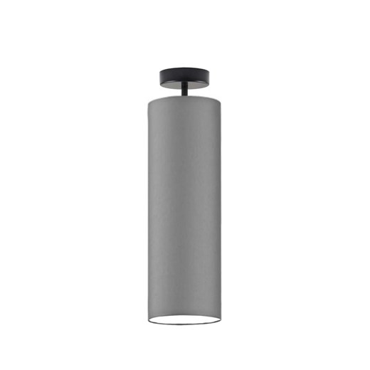 Szara lampa sufitowa tuba LED SALWADOR ze sklepu Lysne w kategorii Lampy sufitowe - zdjęcie 181876915