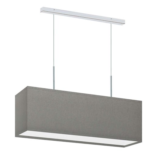 Szara 2-punktowa lampa wisząca do kuchni MILOS z podłużnym abażurem ze sklepu Lysne w kategorii Lampy wiszące - zdjęcie 181877267