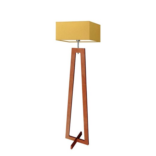 Elegancka lampa stojąca na drewnianej podstawie JAWA ze sklepu Lysne w kategorii Lampy podłogowe - zdjęcie 181877827