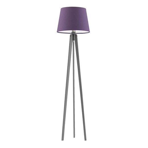 Drewniana lampa podłogowa z abażurem CURACAO ze sklepu Lysne w kategorii Lampy podłogowe - zdjęcie 181878038