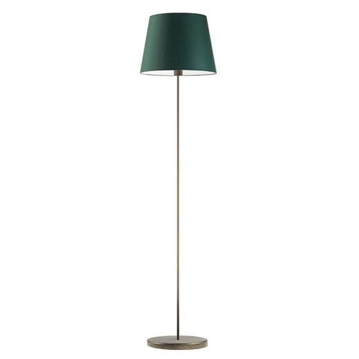 Lampa stojąca do salonu w stylu urban jungle VASTO z abażurem zieleń butelkowa ze sklepu Lysne w kategorii Lampy podłogowe - zdjęcie 181878285