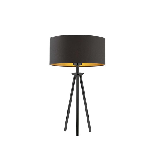 Czarna lampka nocna na 3 nogach w stylu loft ALTA GOLD ze sklepu Lysne w kategorii Lampy stołowe - zdjęcie 181878478