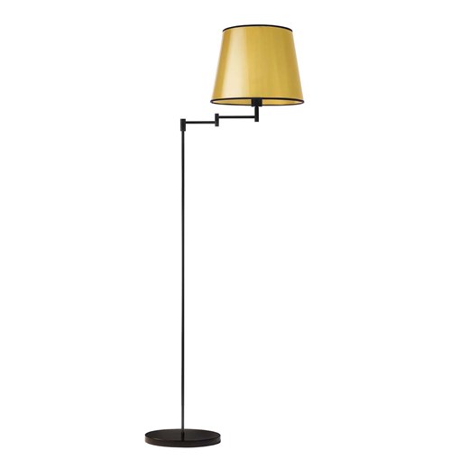 Czarno - złota lampa stojąca do sypialni ASTI MIRROR ze sklepu Lysne w kategorii Lampy podłogowe - zdjęcie 181878748