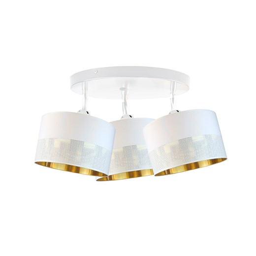 Biała lampa sufitowa 3-punktowa regulowana DAKOTA GLAM ze sklepu Lysne w kategorii Lampy sufitowe - zdjęcie 181879057