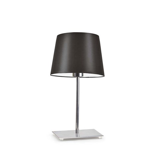 Chromowana lampka nocna do sypialni GENUA w klasycznym brązie ze sklepu Lysne w kategorii Lampy stołowe - zdjęcie 181879215