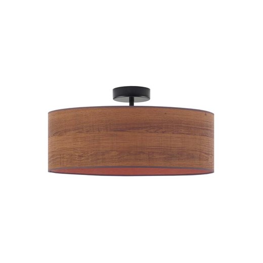 Plafon sufitowy z fornirowym abażurem WENECJA ECO fi - 50 cm - kolor kasztanowy ze sklepu Lysne w kategorii Lampy sufitowe - zdjęcie 181882187
