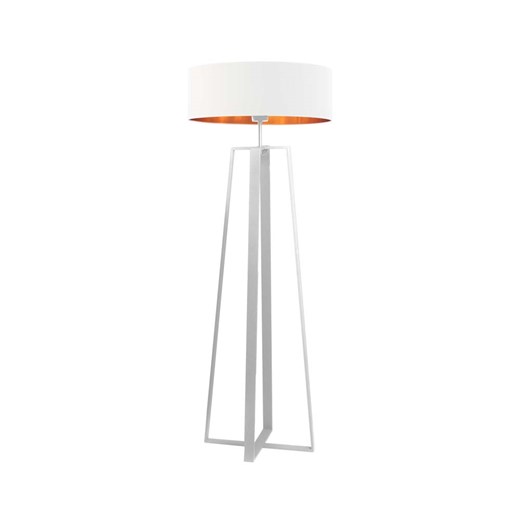 Nowoczesna lampa podłogowa LED w kolorze białym MOSS GOLD ze sklepu Lysne w kategorii Lampy podłogowe - zdjęcie 181882257