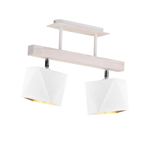 Drewniana lampa sufitowa do salonu ASTIR GOLD z regulowanymi kloszami ze sklepu Lysne w kategorii Lampy wiszące - zdjęcie 181883619