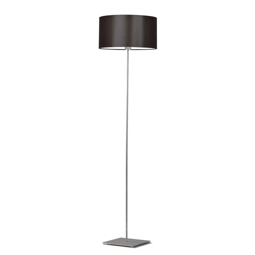Nowoczesna lampa stojąca ledowa do salonu SOFIA z brązowym abażurem ze sklepu Lysne w kategorii Lampy podłogowe - zdjęcie 181883735