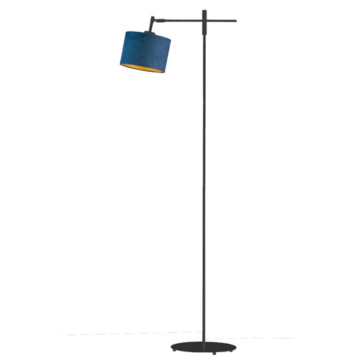 Czarna lampa stojąca regulowana na wysięgniku SERES VELUR ze sklepu Lysne w kategorii Lampy podłogowe - zdjęcie 181884459