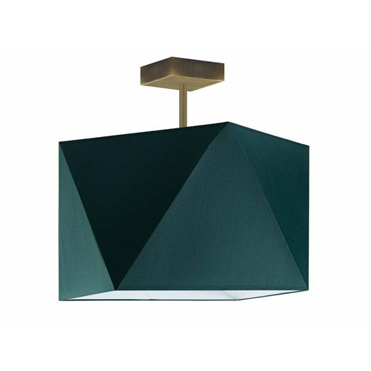 Designerska lampa sufitowa do jadalni TACOMA z abażurem w kolorze zieleni butelkowej ze sklepu Lysne w kategorii Lampy sufitowe - zdjęcie 181885006