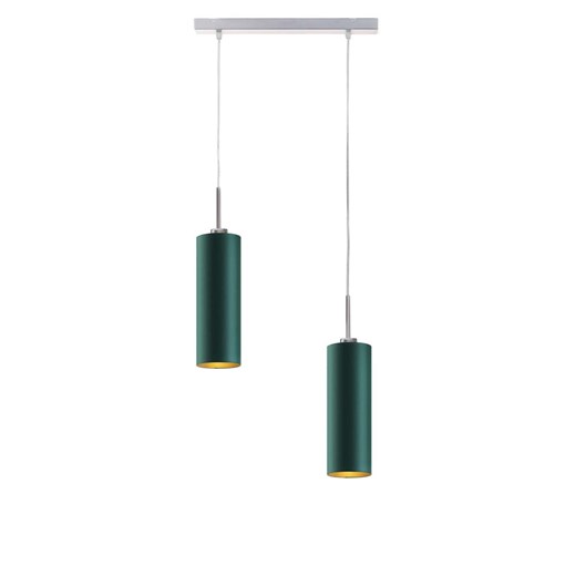 Designerska lampa wisząca na listwie z dwoma źródłami światła MADERA GOLD ze sklepu Lysne w kategorii Lampy wiszące - zdjęcie 181885439