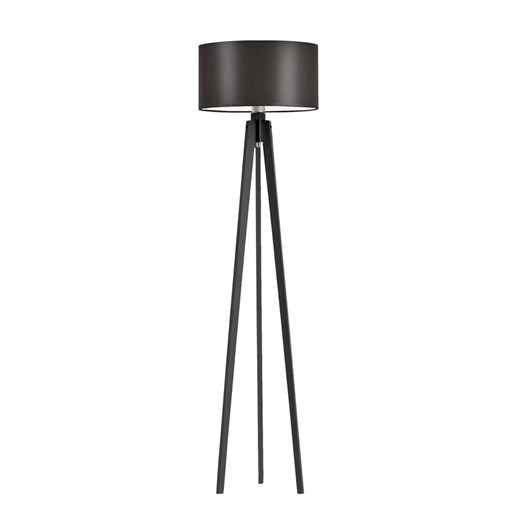 Elegancka lampa stojąca do salonu MIAMI z brązowym abażurem ze sklepu Lysne w kategorii Lampy podłogowe - zdjęcie 181885459