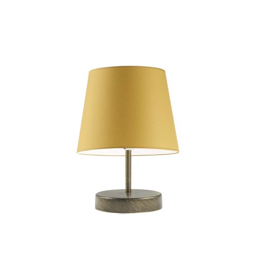 Lampka nocna do salonu z musztardowym abażurem ALMADA ze sklepu Lysne w kategorii Lampy stołowe - zdjęcie 181886028
