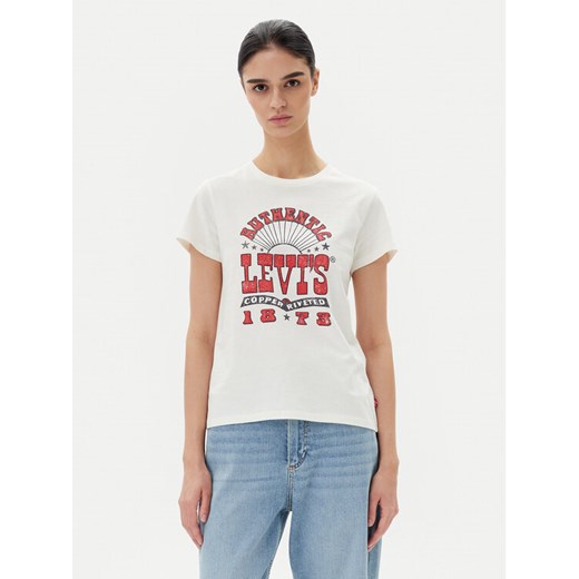 Levi's® T-Shirt Perfect 17369-3024 Biały Standard Fit ze sklepu MODIVO w kategorii Bluzki damskie - zdjęcie 181886536