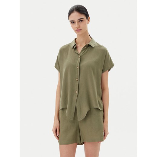 Vero Moda Koszula Thea 10333794 Zielony Loose Fit ze sklepu MODIVO w kategorii Koszule damskie - zdjęcie 181887039