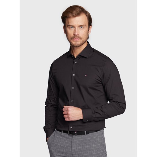 Tommy Hilfiger Koszula MW0MW25040 Czarny Slim Fit ze sklepu MODIVO w kategorii Koszule męskie - zdjęcie 181888559