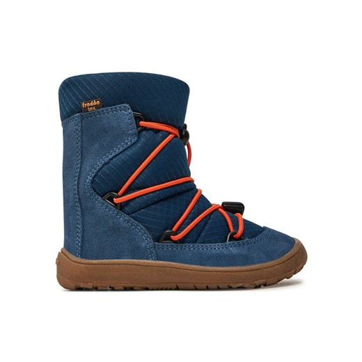 Froddo Kozaki Barefoot Tex Track Wool G3160239-2 M Niebieski ze sklepu MODIVO w kategorii Buty zimowe dziecięce - zdjęcie 181888586