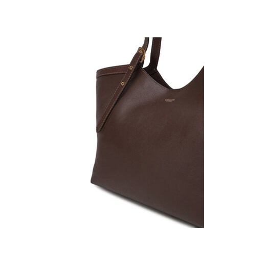 Shopper bag Coach elegancka mieszcząca a5 matowa na ramię 