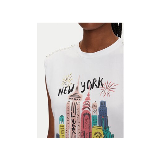 Met bluzka damska z okrągłym dekoltem 