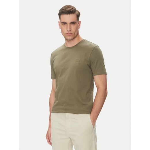 BOSS T-Shirt Tales 50508584 Zielony Regular Fit ze sklepu MODIVO w kategorii T-shirty męskie - zdjęcie 181893168