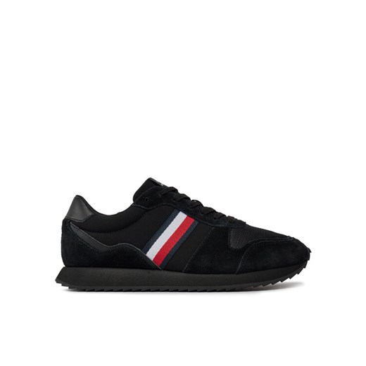 Tommy Hilfiger Sneakersy Runner Evo Mix Ess FM0FM04886 Czarny ze sklepu MODIVO w kategorii Buty sportowe męskie - zdjęcie 181893285